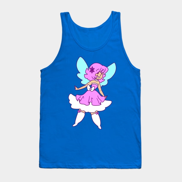 Cute Little Fairy Girl Tank Top by saradaboru